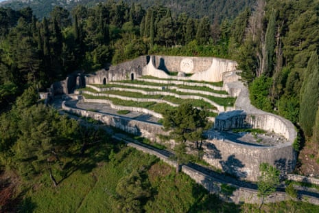 Aerial view of the park