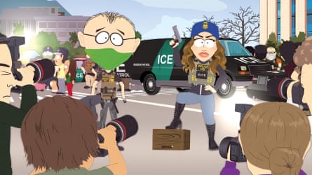 a still from a cartoon showing Kristi Noem