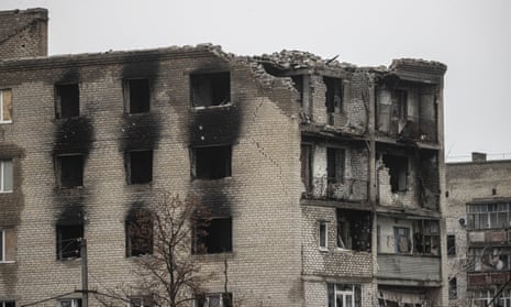 A view of a ruined apartment after Ukrainian army retaken control from the Russian forces in Lyman, Donetsk Oblast, Ukraine on November 27, 2022.