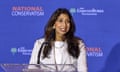 Suella Braverman at the National Conservatism conference in Washington DC