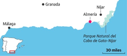 Travel map of Almeria