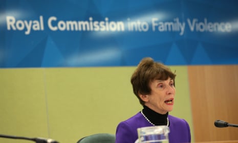 Commissioner Marcia Neave at the royal commission into family violence.