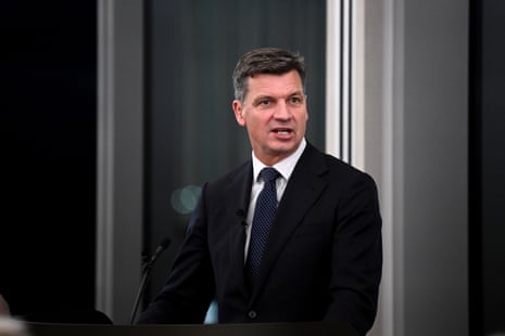 The opposition leader, Angus Taylor, earlier in July.