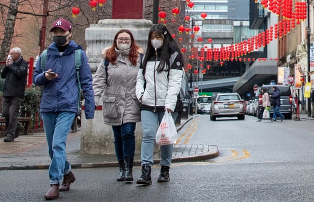 Some members of the Chinese community reported feeling uncomfortable wearing face masks as people stared at them.