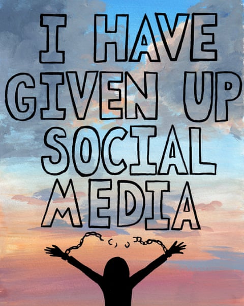 Natalya Lobanova on quitting social media – cartoon, panel 1