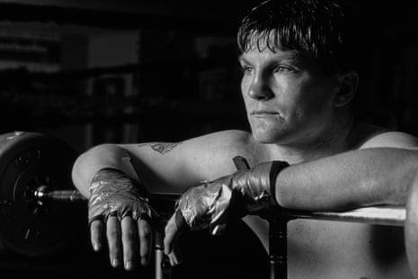 Ricky Hatton at the Mottram and Hattersley ABC boxing gym in 1999.