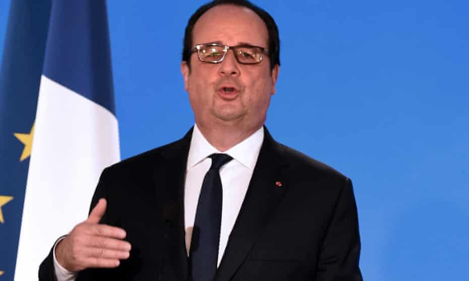 The French president, François Hollande