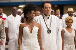 Teyonah Parris and John Cusack in Chi-Raq
