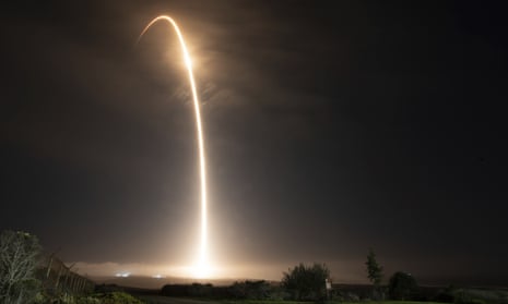 Nasa’s Dart spacecraft is launched from Vandenberg space force base in California in November last year