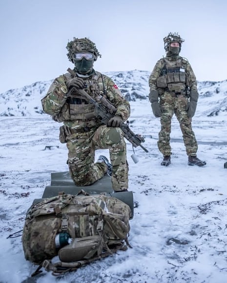 Danish soldiers in Greenland as part of the Arctic Endurance exercise