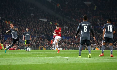 Nemanja Matic fires in the shot that results in the own goal by Mile Svilar.