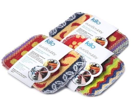 Set of three eco-scourers