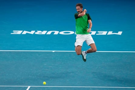 Daniil Medvedev took control of the final in the first two sets.