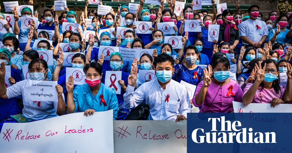 Myanmar Coup Protesters In Pictures World News The Guardian Myanmar Coup Protesters In Pictures World News The Guardian