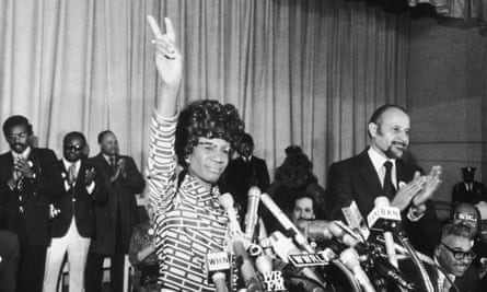 Shirley Chisholm announces her entry for Democratic nomination for the presidency in 1972.