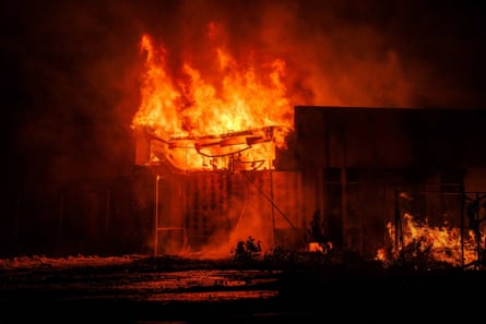Fire destroys parliament building in the Marshall Islands.