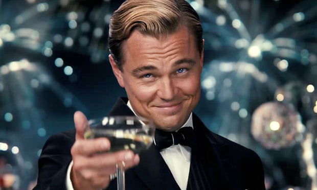 Leonardo DiCaprio in a scene from the 2013 film adaptation of The Great Gatsby.