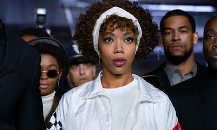 Naomi Ackie as Whitney Houston in I Wanna Dance With Somebody.