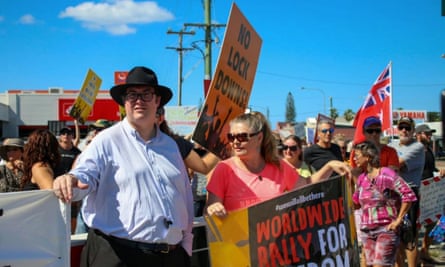 Nationals MP George Christensen attending anti-lockdown rally in Mackay, Queensland on 24 July 2021