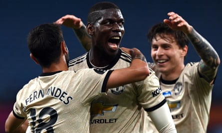 Paul Pogba Ends Manchester United Drought And Deepens Aston Villa Woes Premier League The Guardian