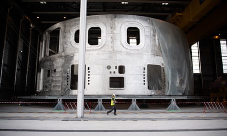 Part of the Iter nuclear fusion machine being built in France