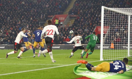 Joelinton thumps a shot over the bar