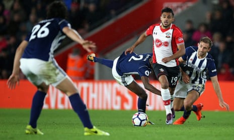 Sofiane Boufal of Southampton breaks through on his way to score his superb solo goal which gave the Saints the three points.