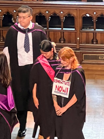 Jess Wilson, who graduated with no classification on 21 June in Glasgow.