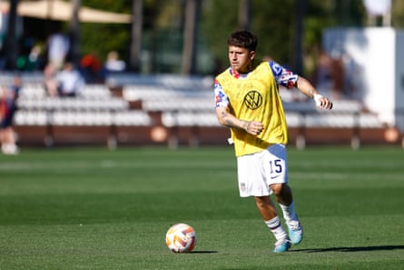 Diego Luna during a game between England and USMNT U-20 at Marbella Football Centre on March 25, 2023 in Marbella, Spain.