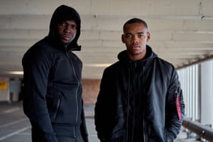 Rapman, AKA Andrew Onwubolu, with actor star Joivan class=