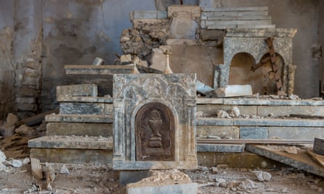 Ruins of Christian church in Sinjar