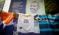 The Rob Burrow Centre for Motor Neurone Disease Appeal ground-0break ceremony at Seacroft Hospital in Leeds, Yorkshire. Pictured fans leave shirts at the entrance