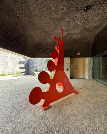 Inside and out … two works at Calder Gardens.