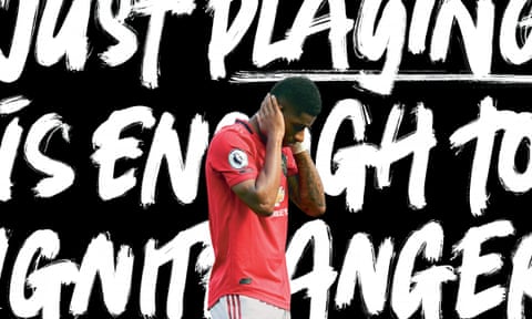 ‘Things have been going backwards rather than forwards’: Marcus Rashford of Manchester United was subjected to repeated racist abuse on Twitter after he missed a penalty against Crystal Palace at Old Trafford