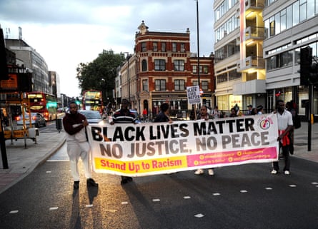 A Black Lives Matter rally in London, earlier this month.