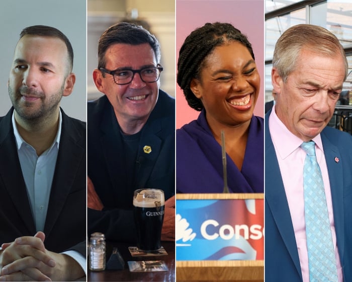 Image accompanying the story: Bragging rights for Burnham, blues for Farage: conference season winners and losers