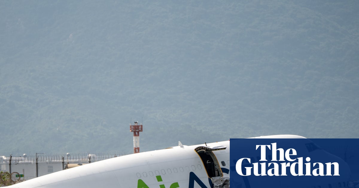 Two people reported killed after cargo plane skids off airport runway – video