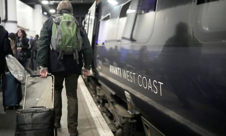 Passengers disembark from an Avanti West Coast mainline train at Euston railway station