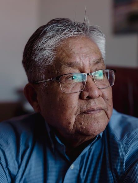 Phil Harrison inside his office at Giving Home Health Care in Farmington, New Mexico, on 31 July 2023.