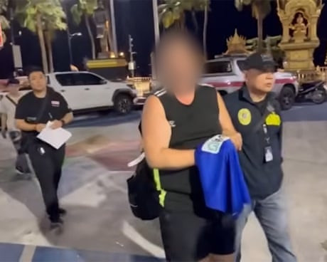 A 46-year-old Australian man (middle) was arrested at Suvarnabhumi airport in Bangkok on Friday evening after the body of a Thai girl was found in a suitcase, local media report.