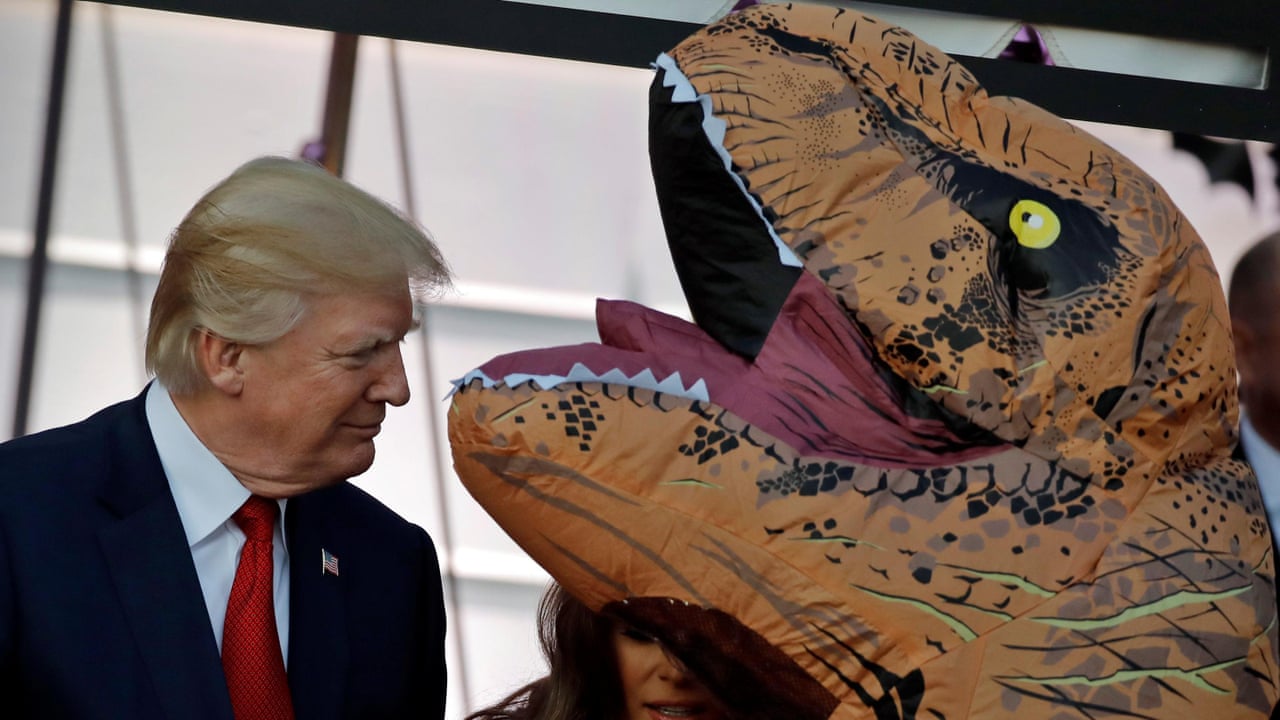 Donald Trump S Bizarre Halloween Encounters Video Us News The Guardian
