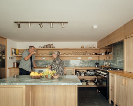 Jim McConnachie and Frances McChlery in the kitchen of their cottage.