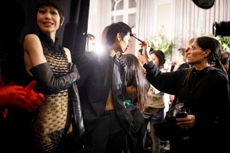 Preparations behind the scenes for the Night Market collection.