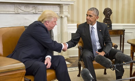 President Barack Obama meets with President-elect Donald Trump.