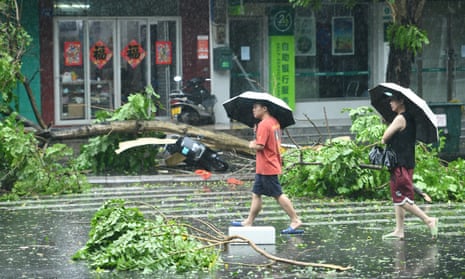 Super Typhoon Yagi hits China's Hainan forcing 1 million to leave their homes | China | The Guardian