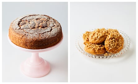 Soteriou’s vasilopita sponge cake and orange spiced cookies.