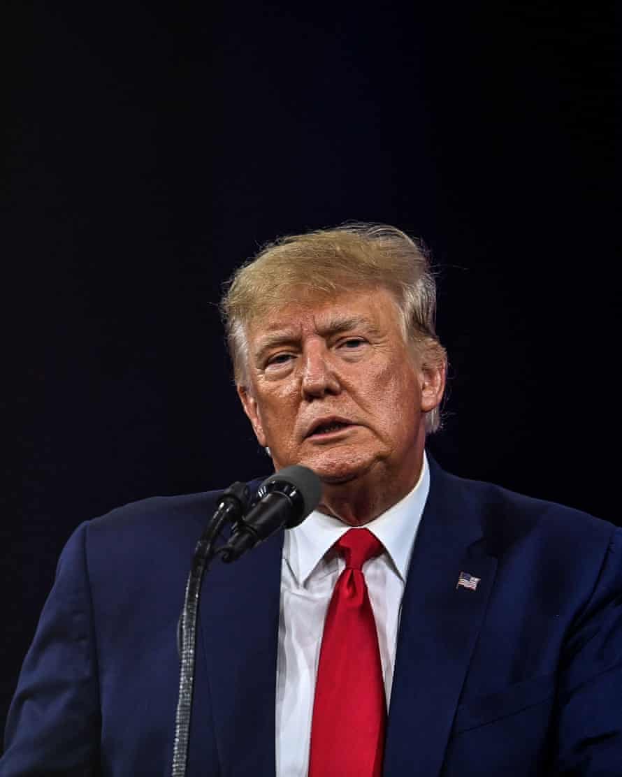 Former US President Donald Trump speaks at the Conservative Political Action Conference 2022 (CPAC) in Orlando, Florida.