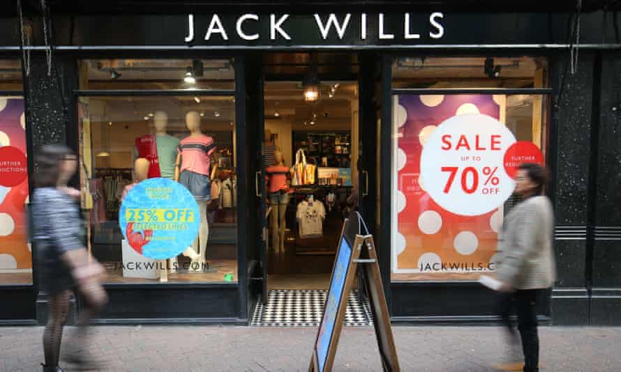 A Jack Wills store in Foubert's Place, Soho, London