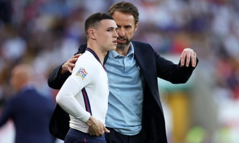 Gareth Southgate and Phil Foden