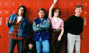 Judd Nelson, Ally Sheedy, Emilio Estevez, Molly Ringwald and Anthony Michael Hall in The Breakfast Club.